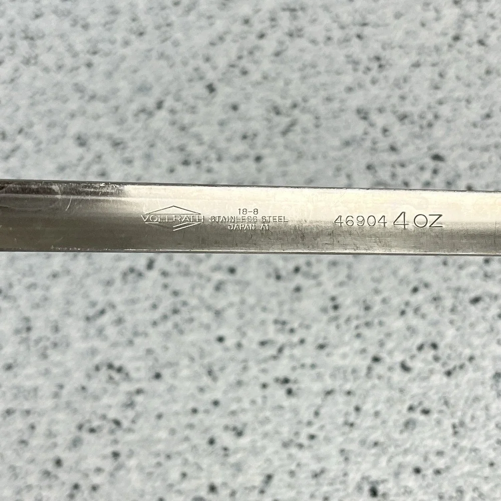 Vintage Vollrath Stainless Steel Ladle 46904 Japan 4 oz Commercial